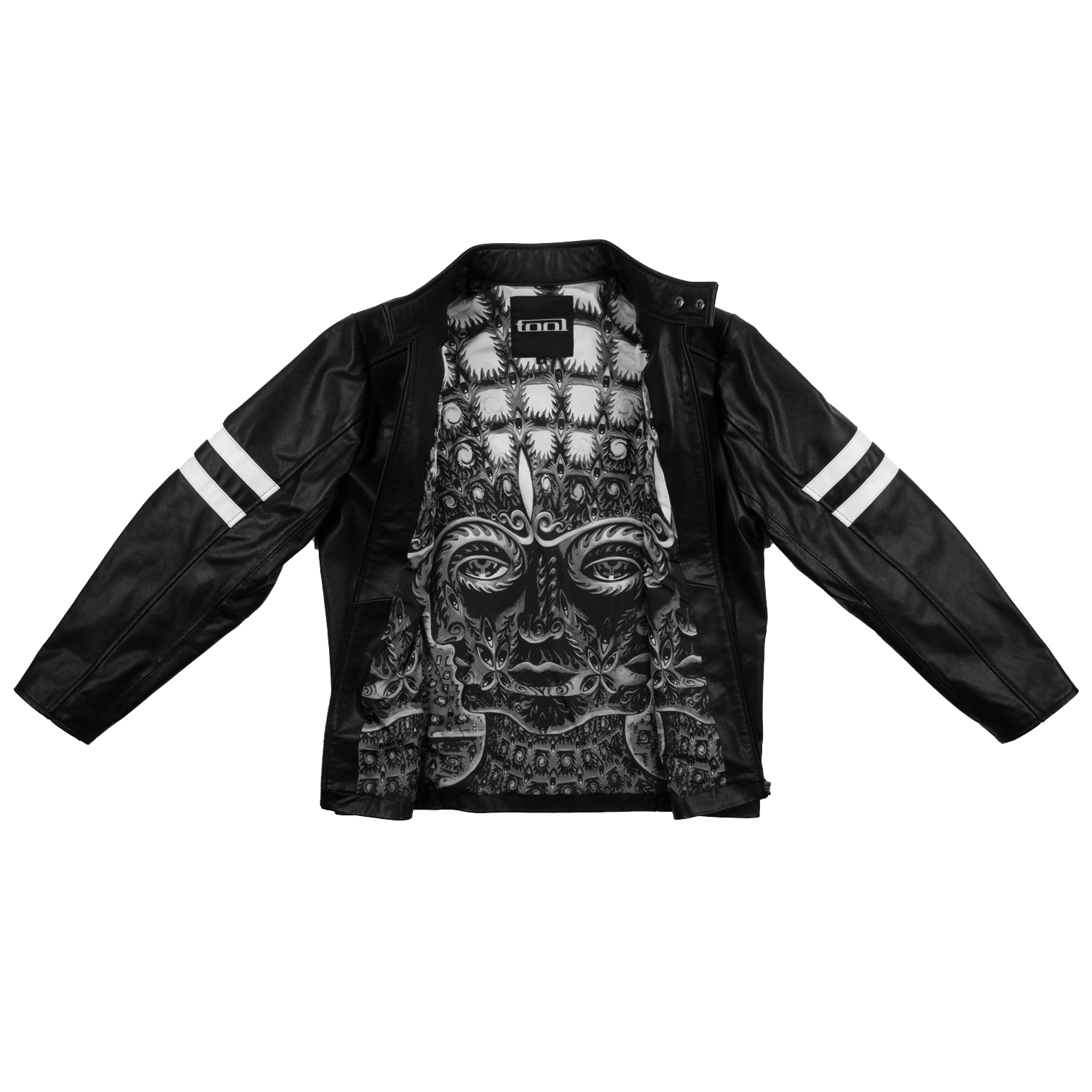 Tool Army 10.000 Days Lined Faux Leather Jacket Giacca Similpelle L