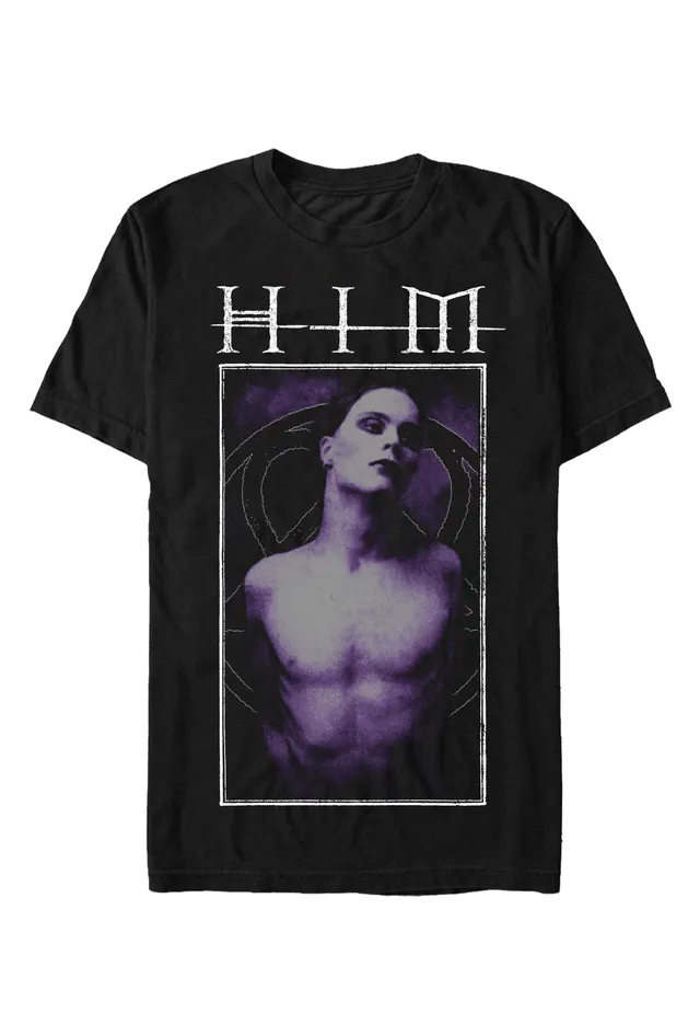 HIM Framed With Heartagram T-Shirt Nera