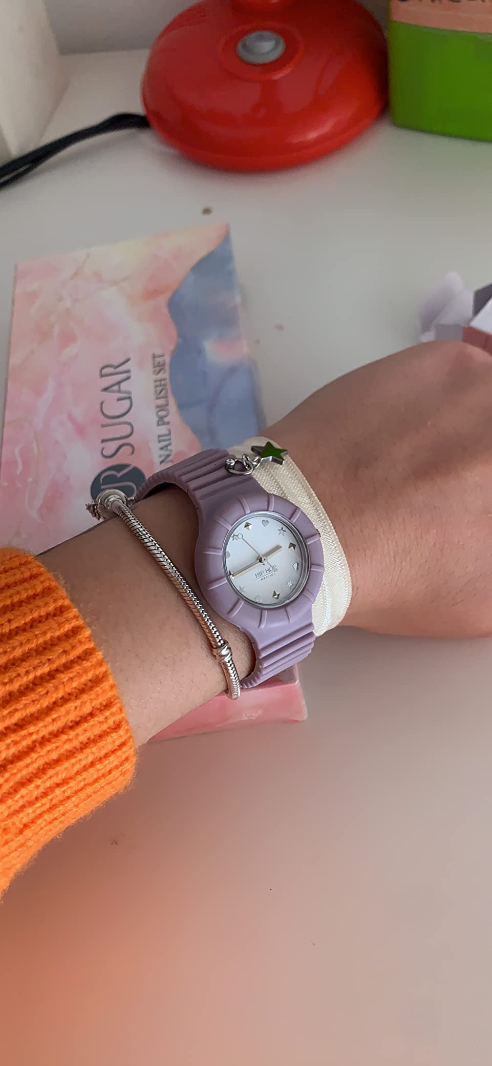 Hip Hop Hero 32 orologio donna bianco silicone