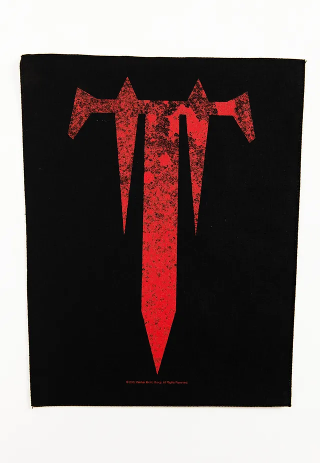 Trivium T backpatch toppa nera onesize