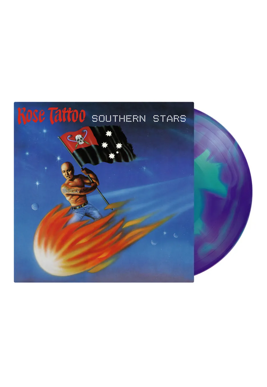Rose Tattoo Southern Stars LP vinile turchese blu swirl
