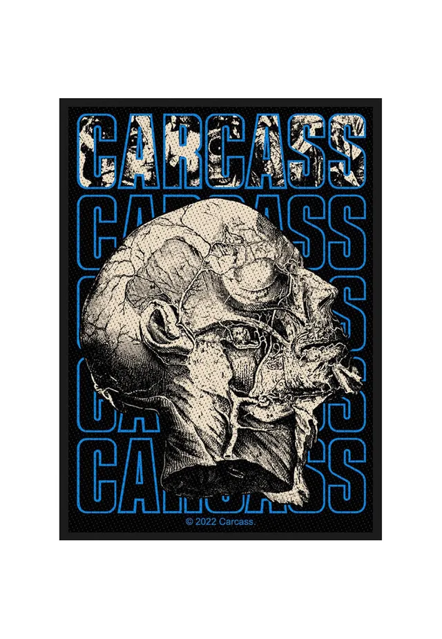 Carcass Necro Head Patch Toppa Nera Death Metal