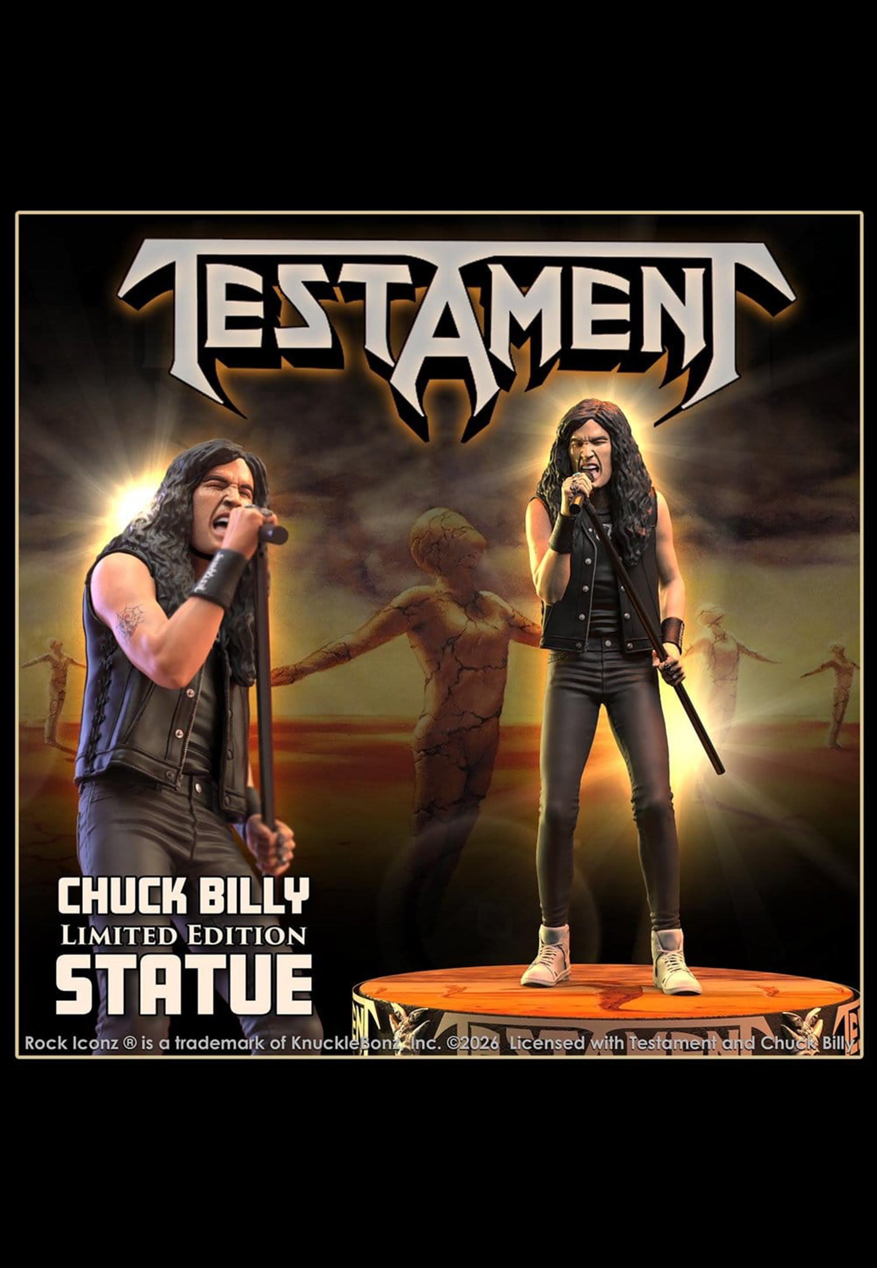 Testament Chuck Billy Rock Iconz statua onesize edizione limitata