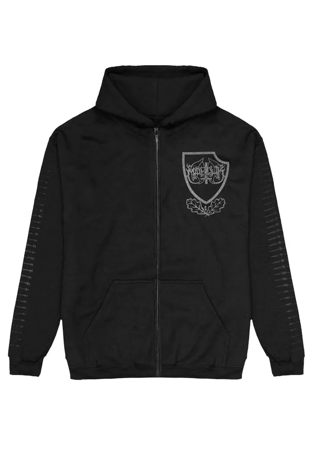 Marduk Panzer Crest felpa zip nera uomo