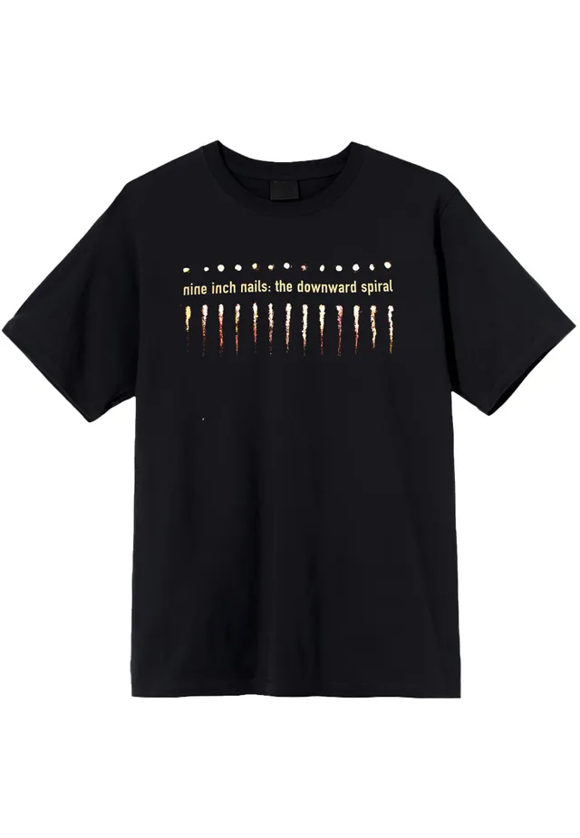 Nine Inch Nails Downward Spiral T-Shirt Nera Rock Alternativo