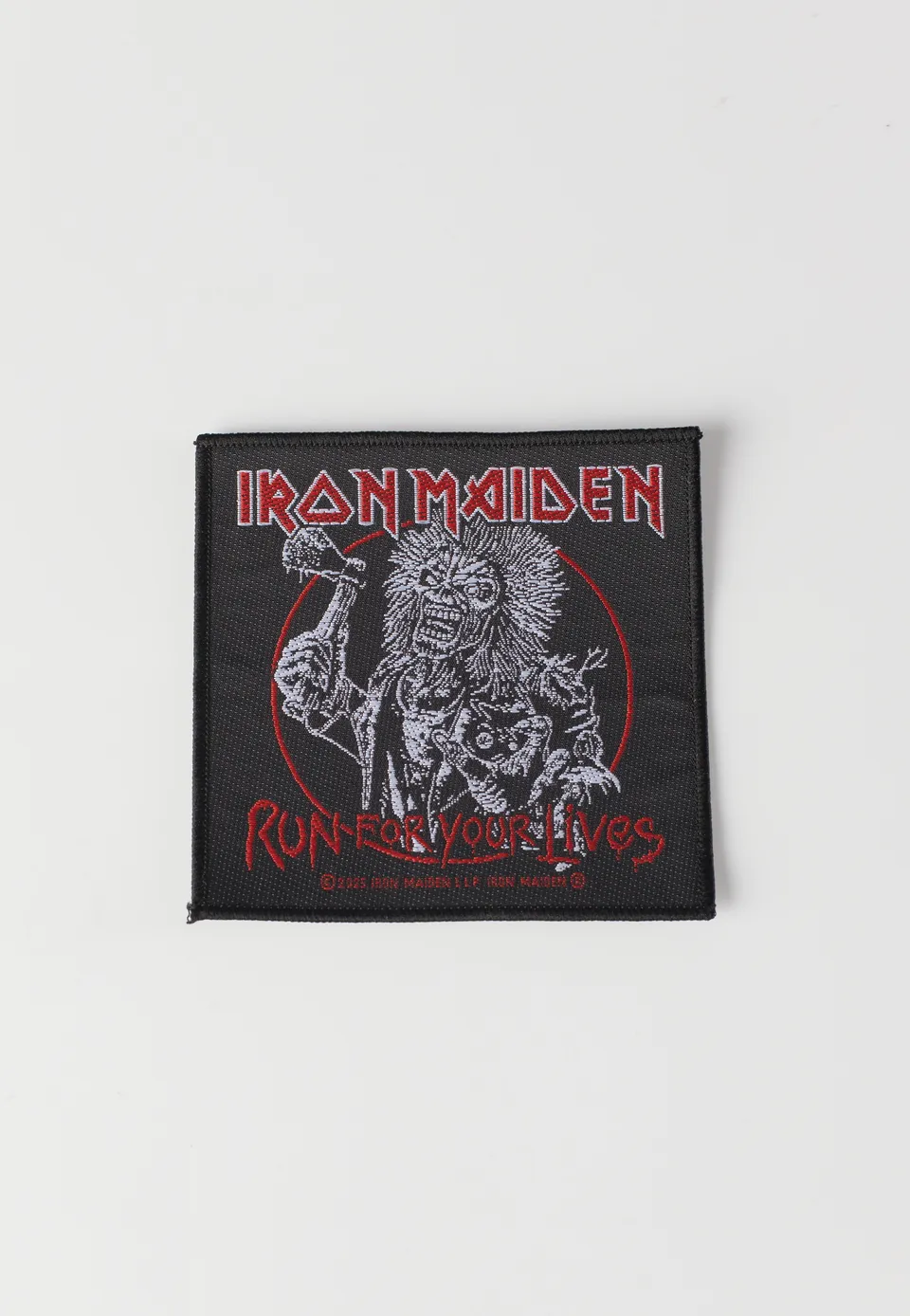 Iron Maiden Run For Your Lives toppa nera poliestere