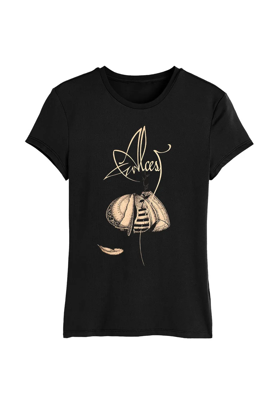 Alcest Helmet T-Shirt Girly Nera Donna Black Metal