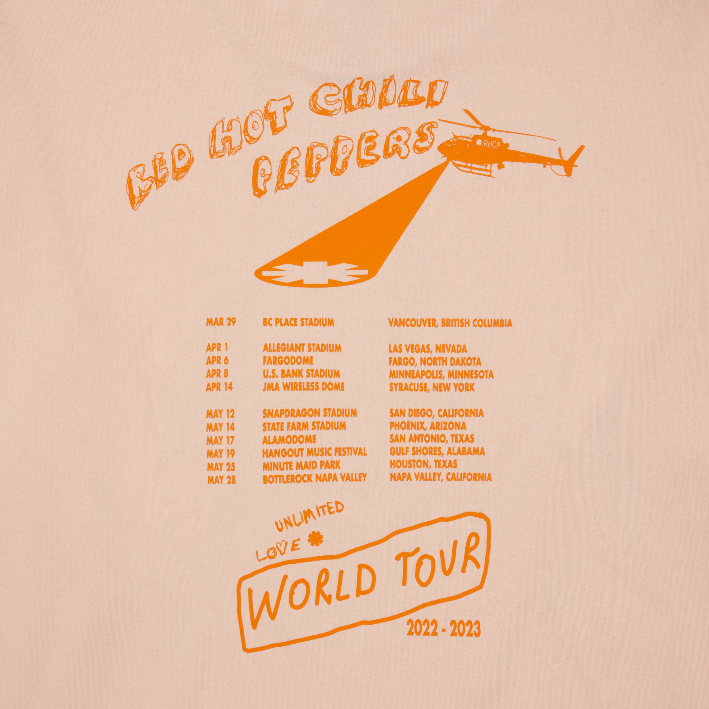 Red Hot Chili Peppers Sexy Time Long Sleeve Tee Maglia Pesca