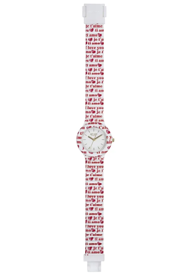 Hip Hop Hero 32 HWU0975 orologio donna love bianco cuori