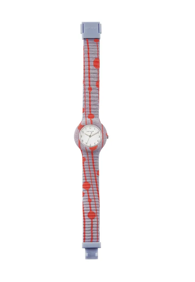 Hip Hop La Methode orologio bambina grigio-arancione 34 mm