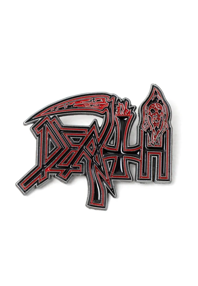 Death Human Logo pin multicolore death metal