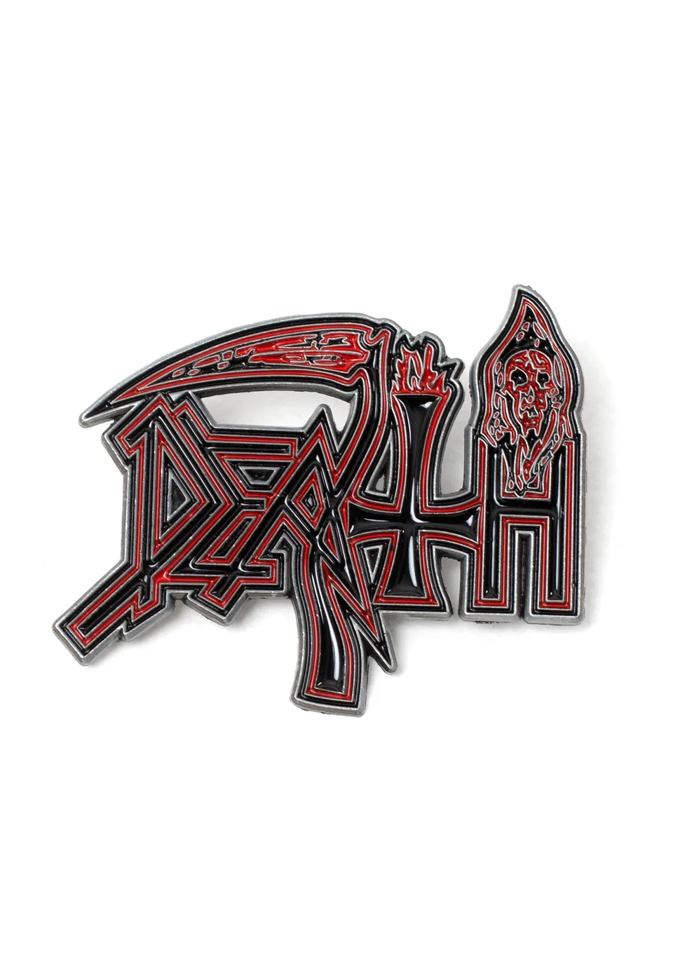 Death Human Logo pin multicolore death metal
