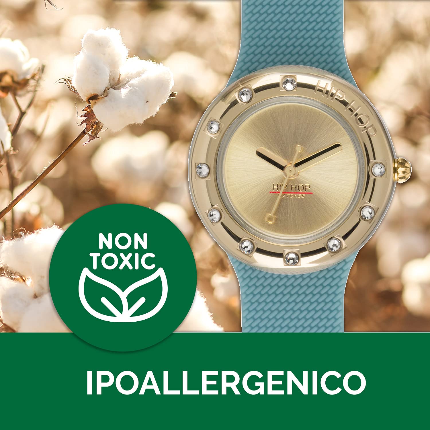 Hip Hop Hero 32 HWU0911 orologio donna champagne azzurro