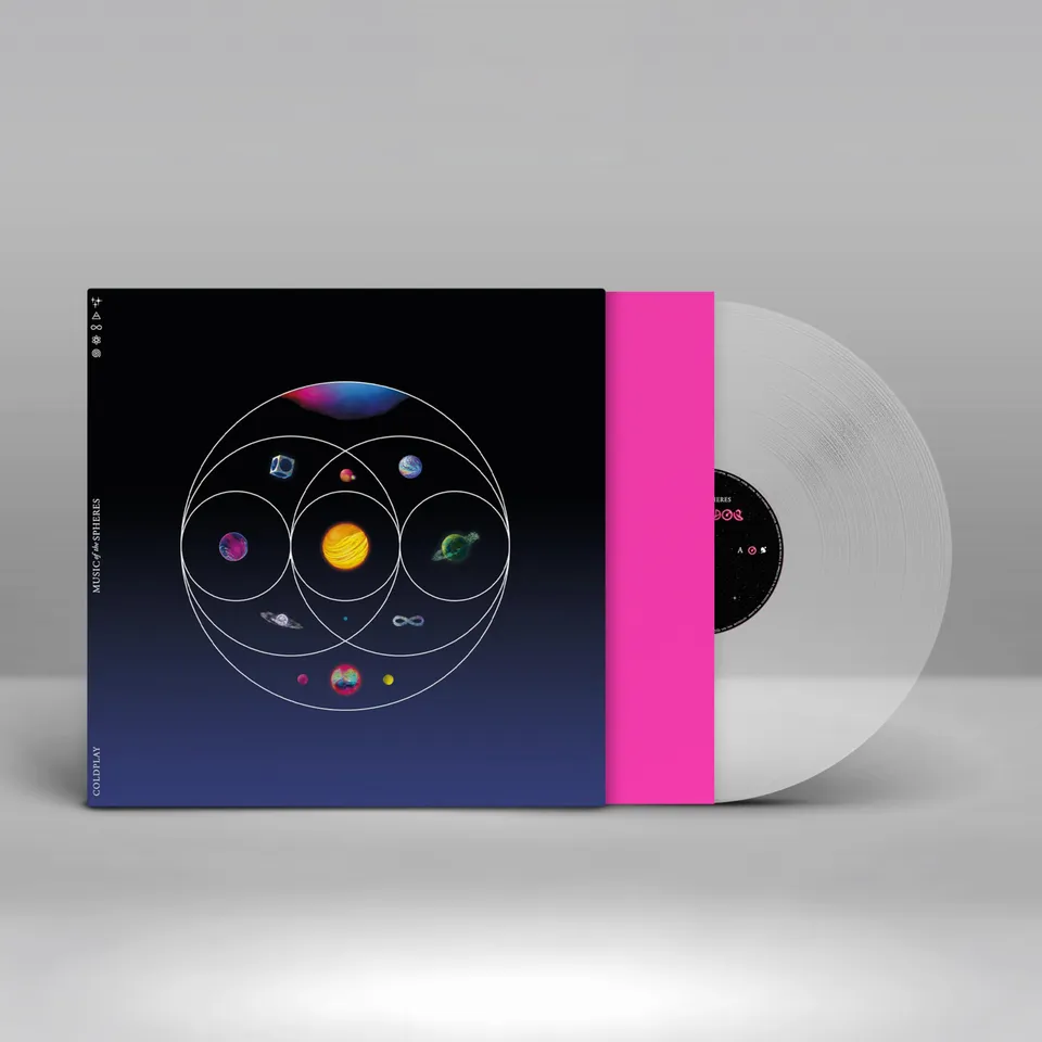 Coldplay Music of the Spheres LP vinile trasparente ecorecord