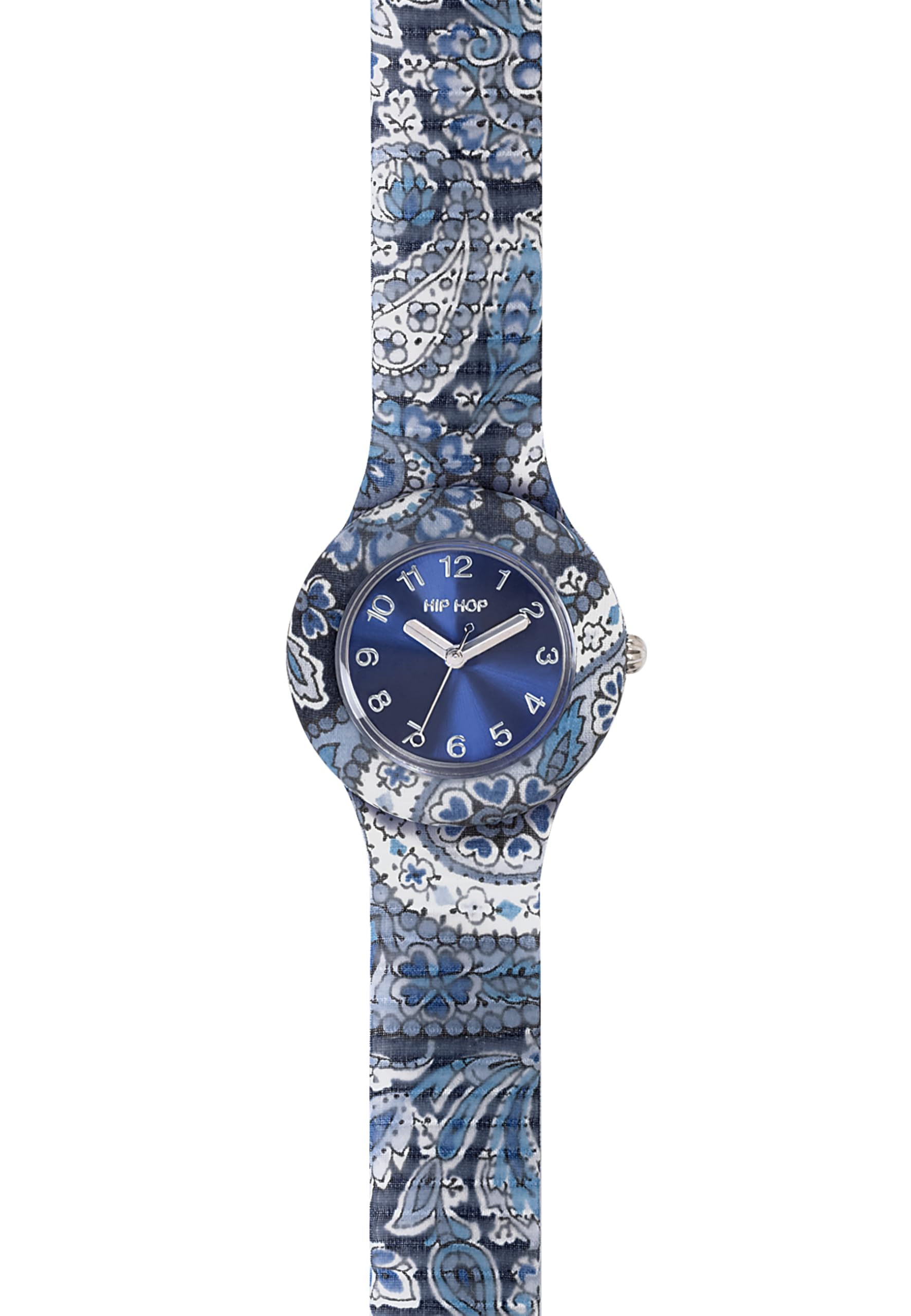 Hip Hop Paisley orologio donna blu cotone 32 mm
