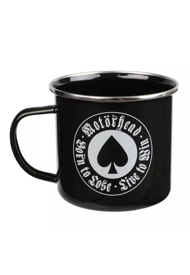 Motörhead Born To Lose tazza smaltata nera