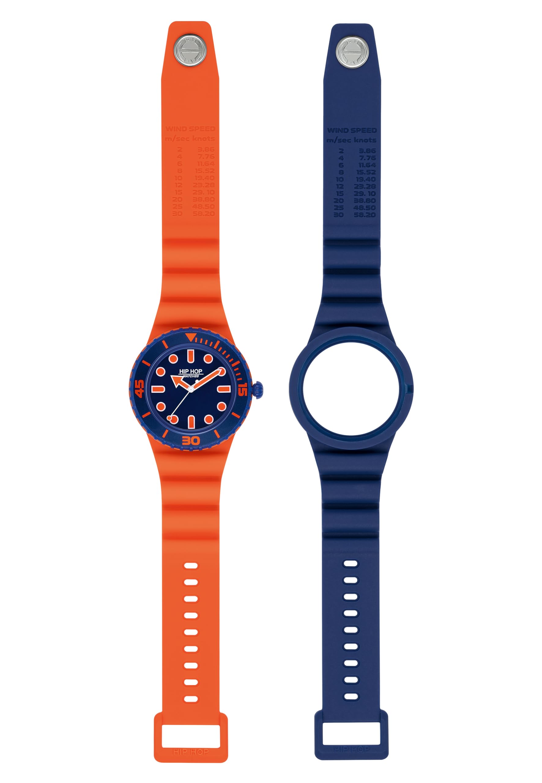 Hip Hop Master Orologio Uomo Giallo 41 mm Silicone