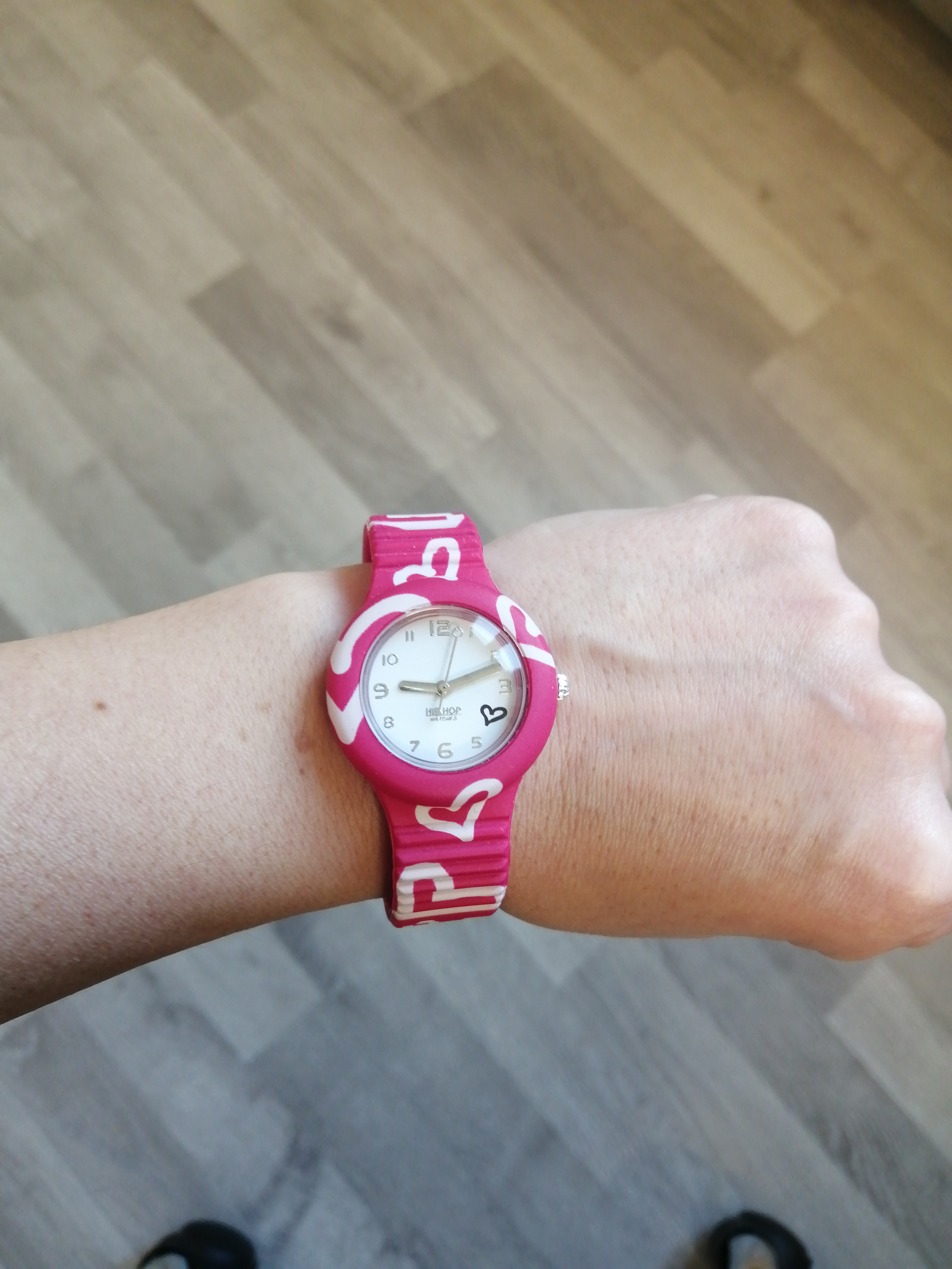 Hip Hop Hero 32 Be Loved orologio nero cuoricini 32 mm