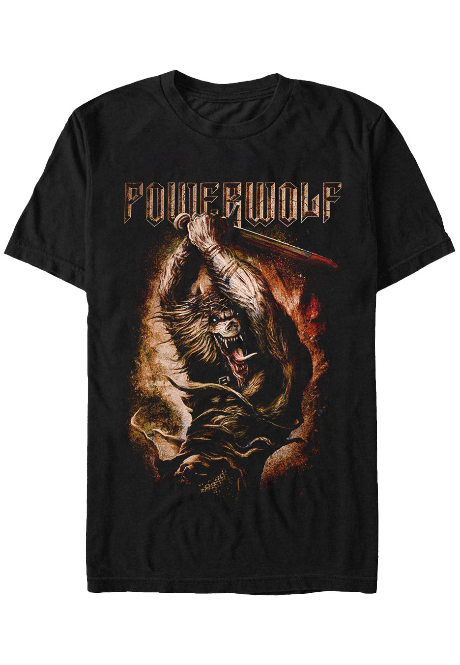 Powerwolf Wolves Of War maglietta nera manica corta power metal