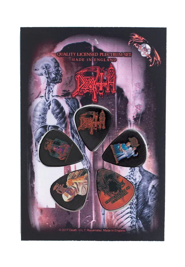 Death Albums Plettro chitarra multicolore merchandise ufficiale