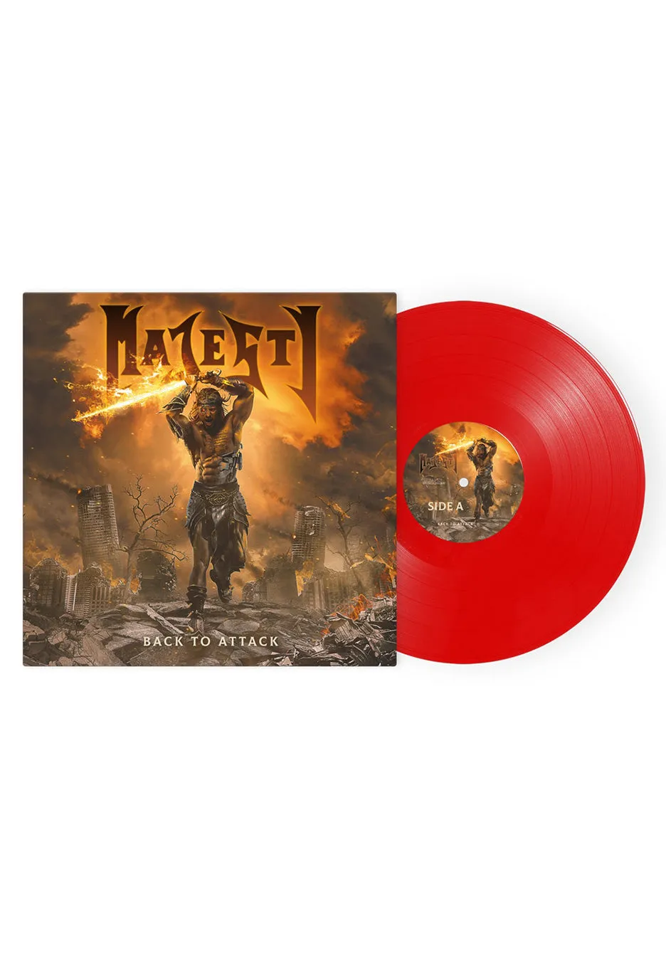 Majesty Back To Attack vinile LP rosso heavy metal