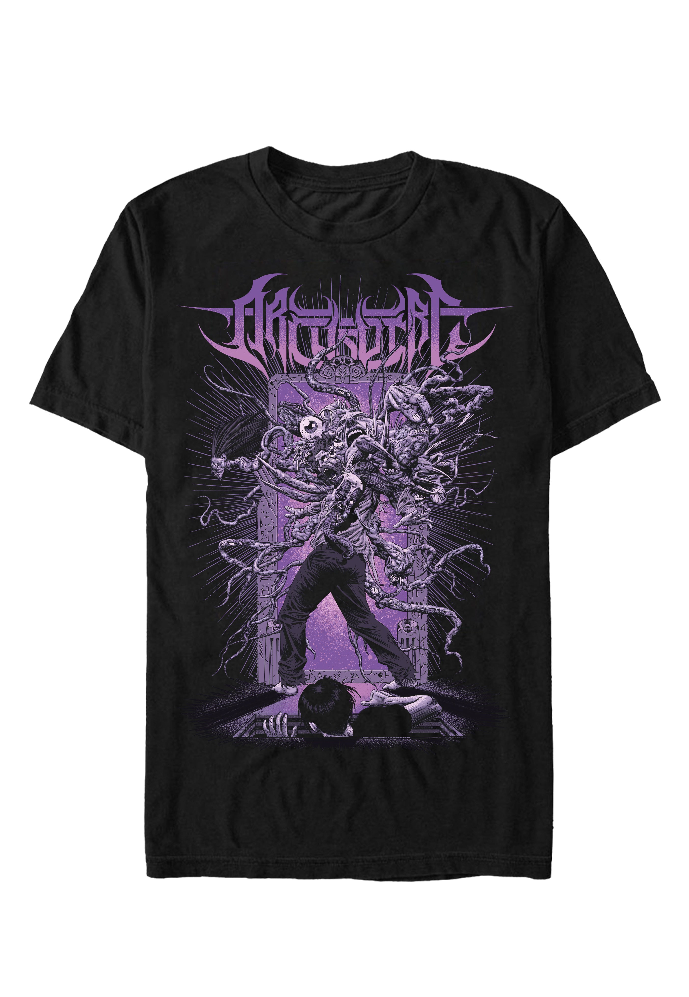 Archspire Backwards t-shirt nera uomo tech metal