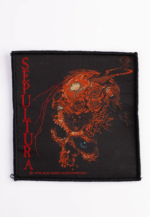 Sepultura Beneath The Remains patch nera death metal