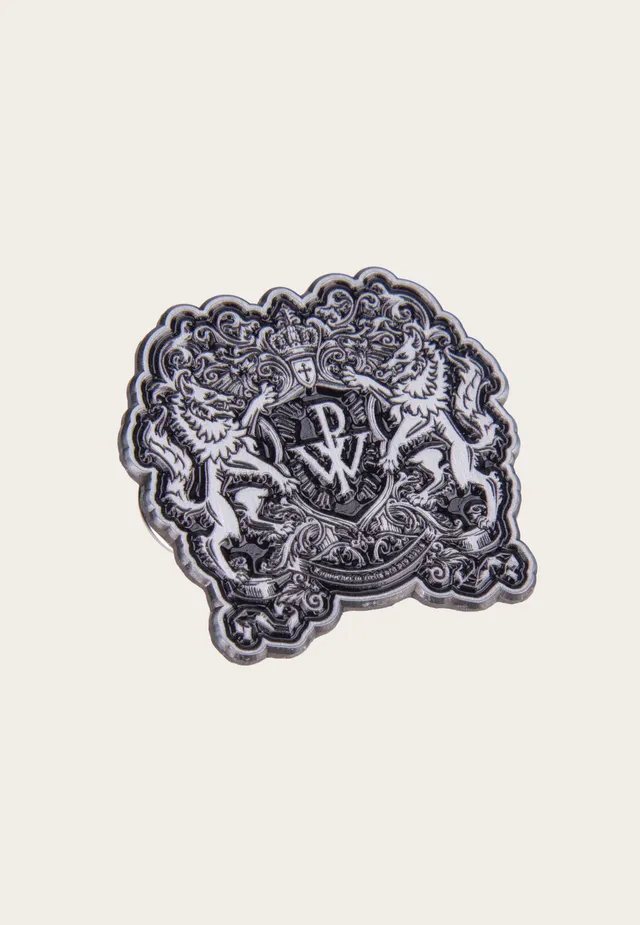 Powerwolf Crest Pin spilla in metallo grigia