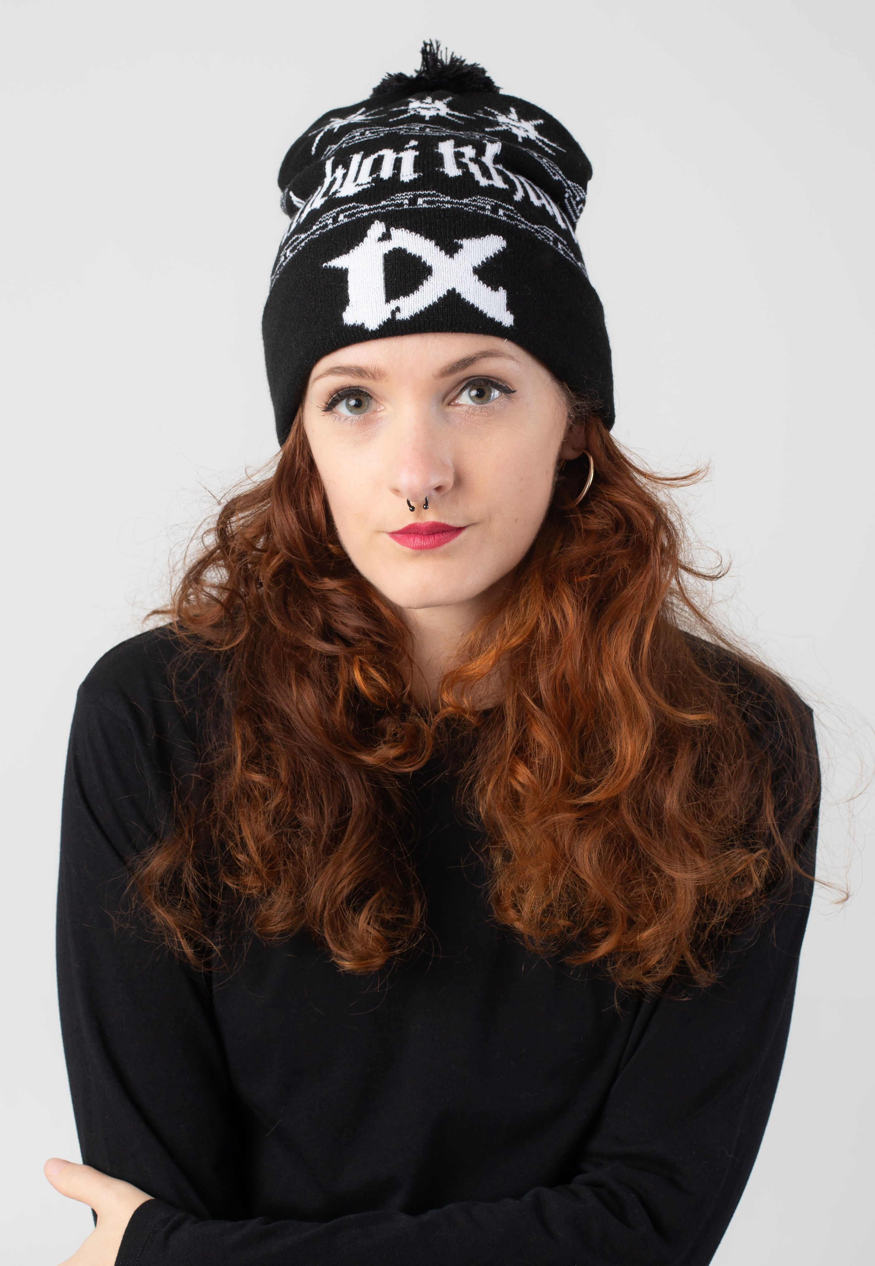 Kublai Khan Logo Winter Knit beanie nero onesize