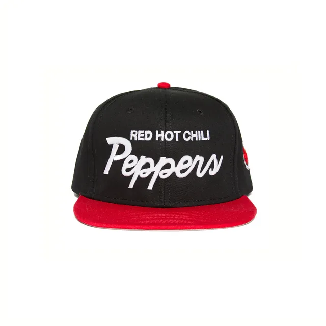 Red Hot Chili Peppers Snapback cappello nero rosso ricamo 3D cotone