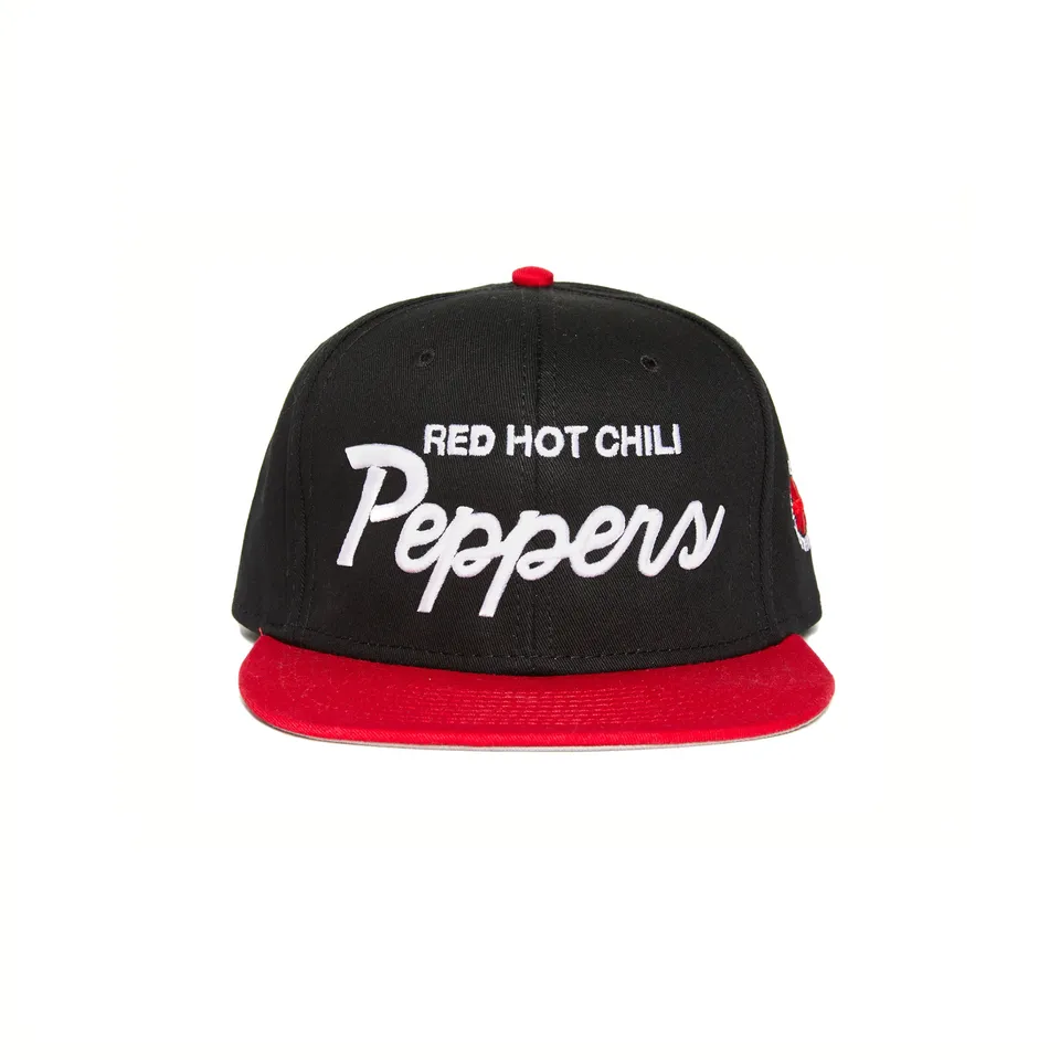 Red Hot Chili Peppers Snapback cappello nero rosso ricamo 3D cotone