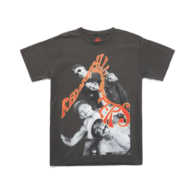 Red Hot Chili Peppers Throwback Tee maglietta nero vintage tour 2022