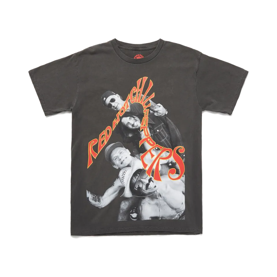 Red Hot Chili Peppers Throwback Tee maglietta nero vintage tour 2022
