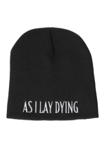 As I Lay Dying Logo beanie cappello nero onesize metalcore
