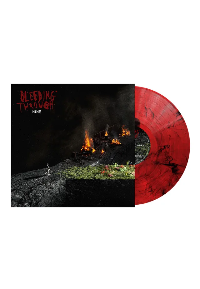Bleeding Through Nine Vinile LP red black smoke