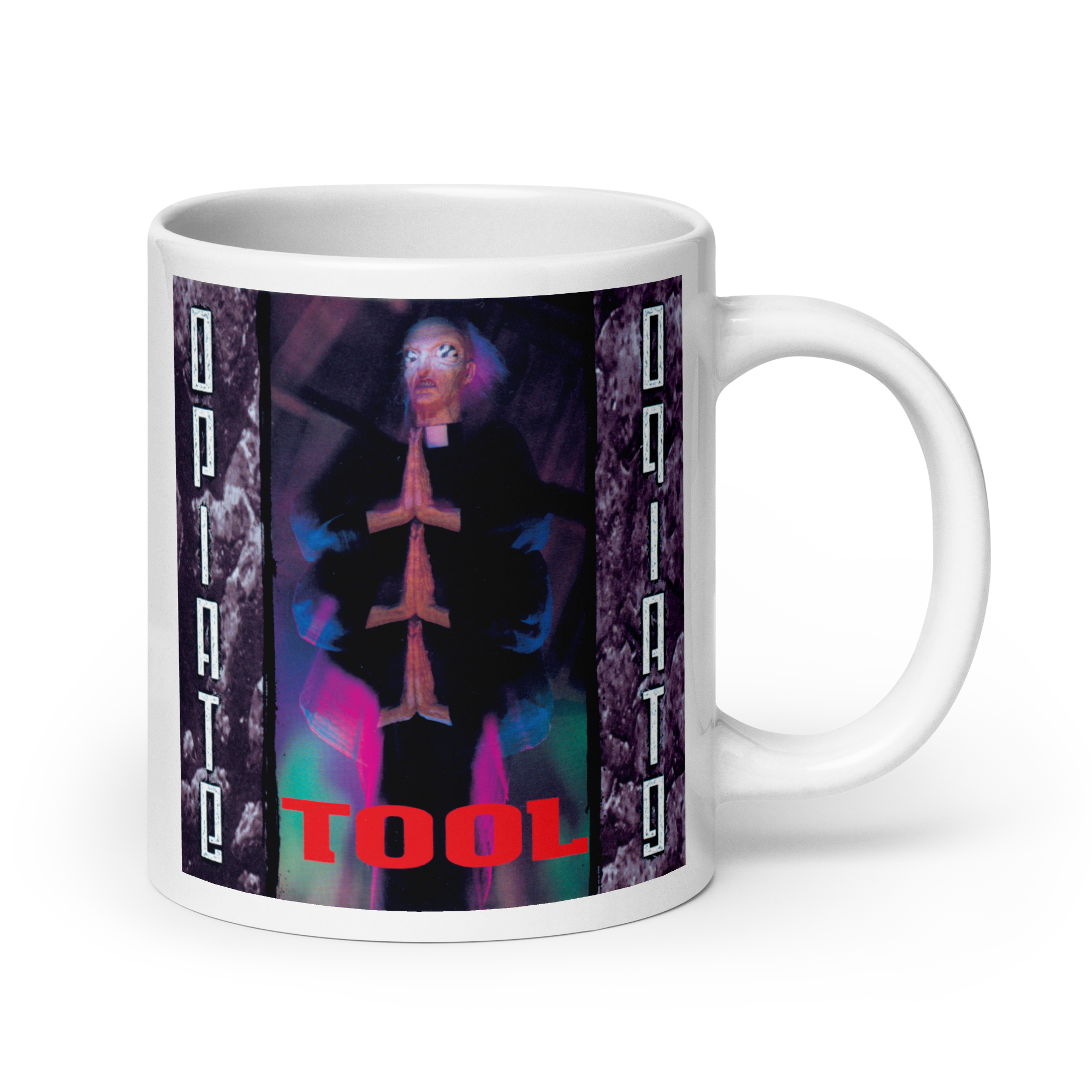 Tool Opiate tazza ceramica bianca 20 oz copertina