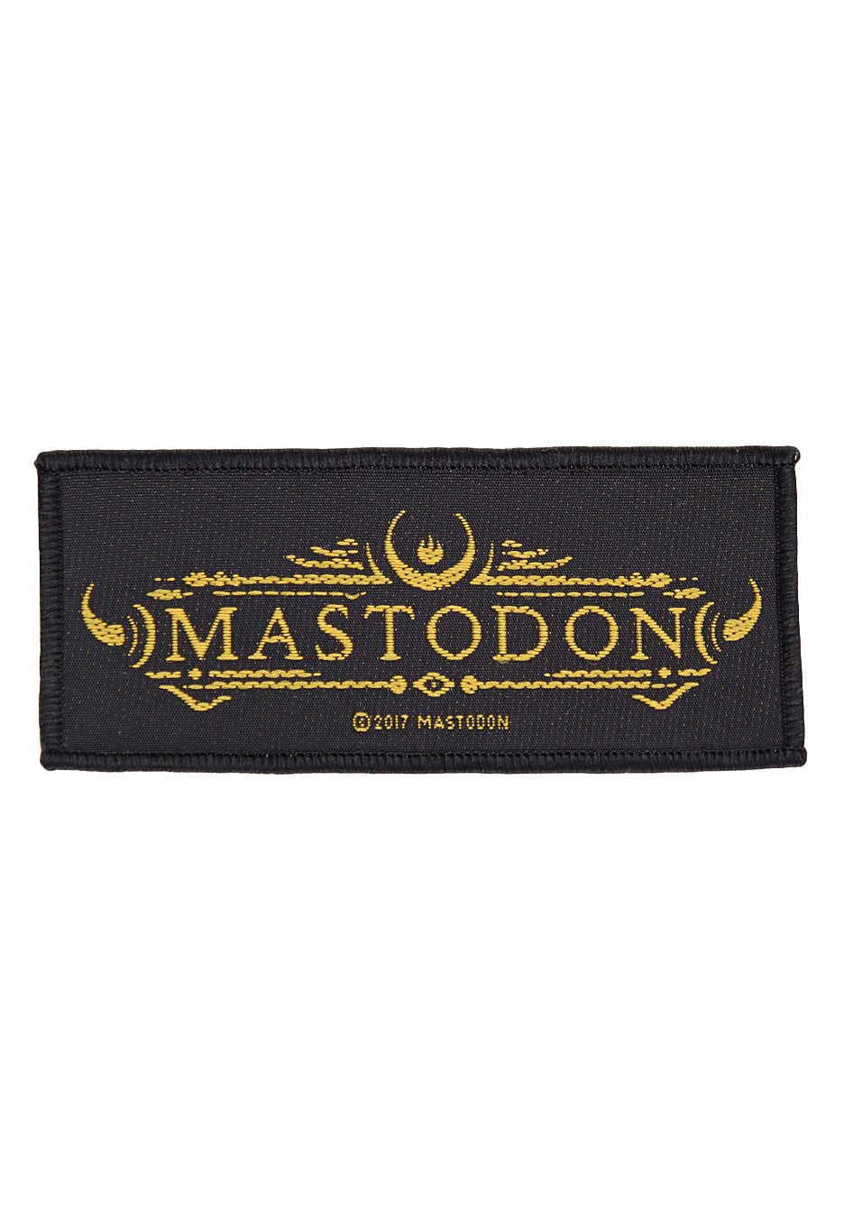 Mastodon Logo Patch toppa nera in poliestere