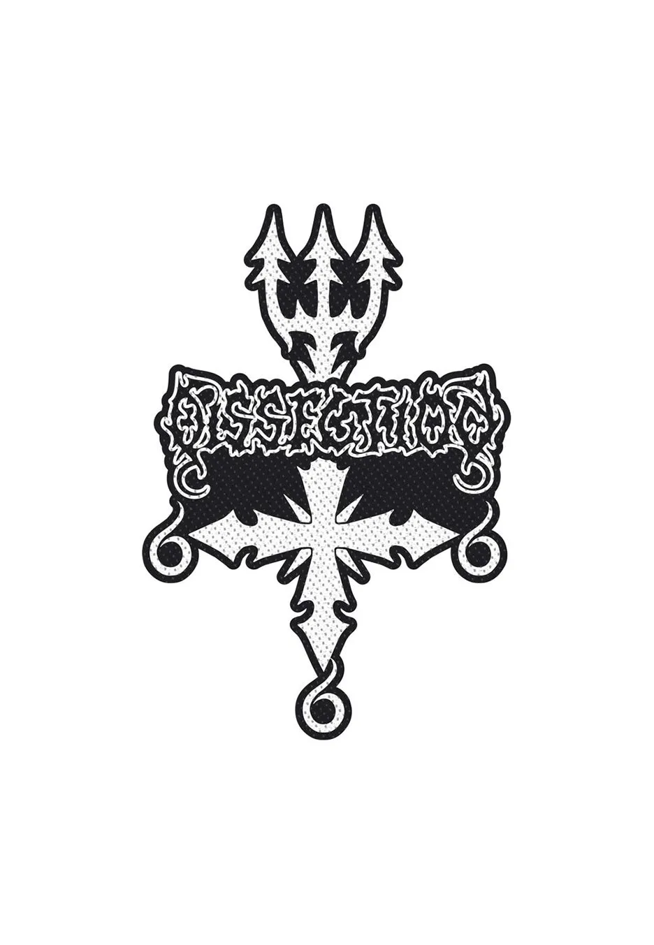 Dissection Logo Cut Out patch nera death metal