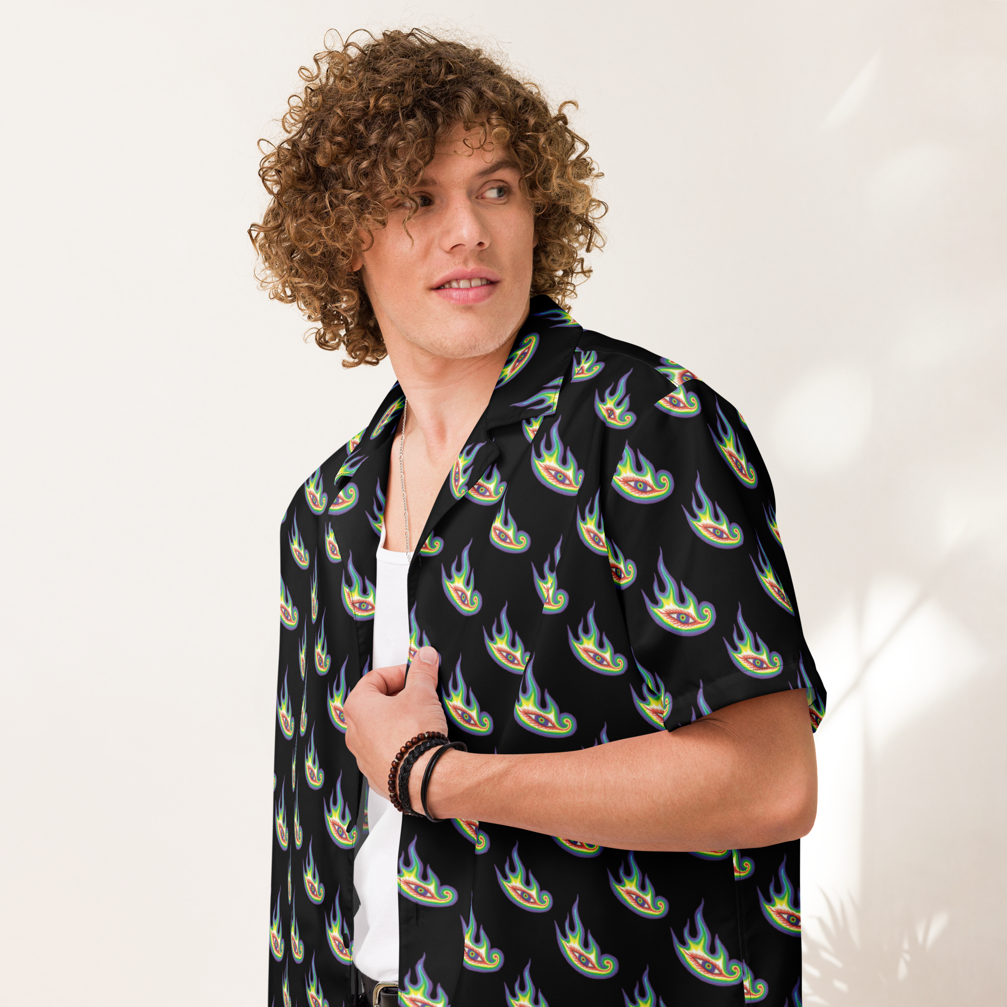 Tool Lateralus Eye Flame Camicia Unisex Taglia M Estiva