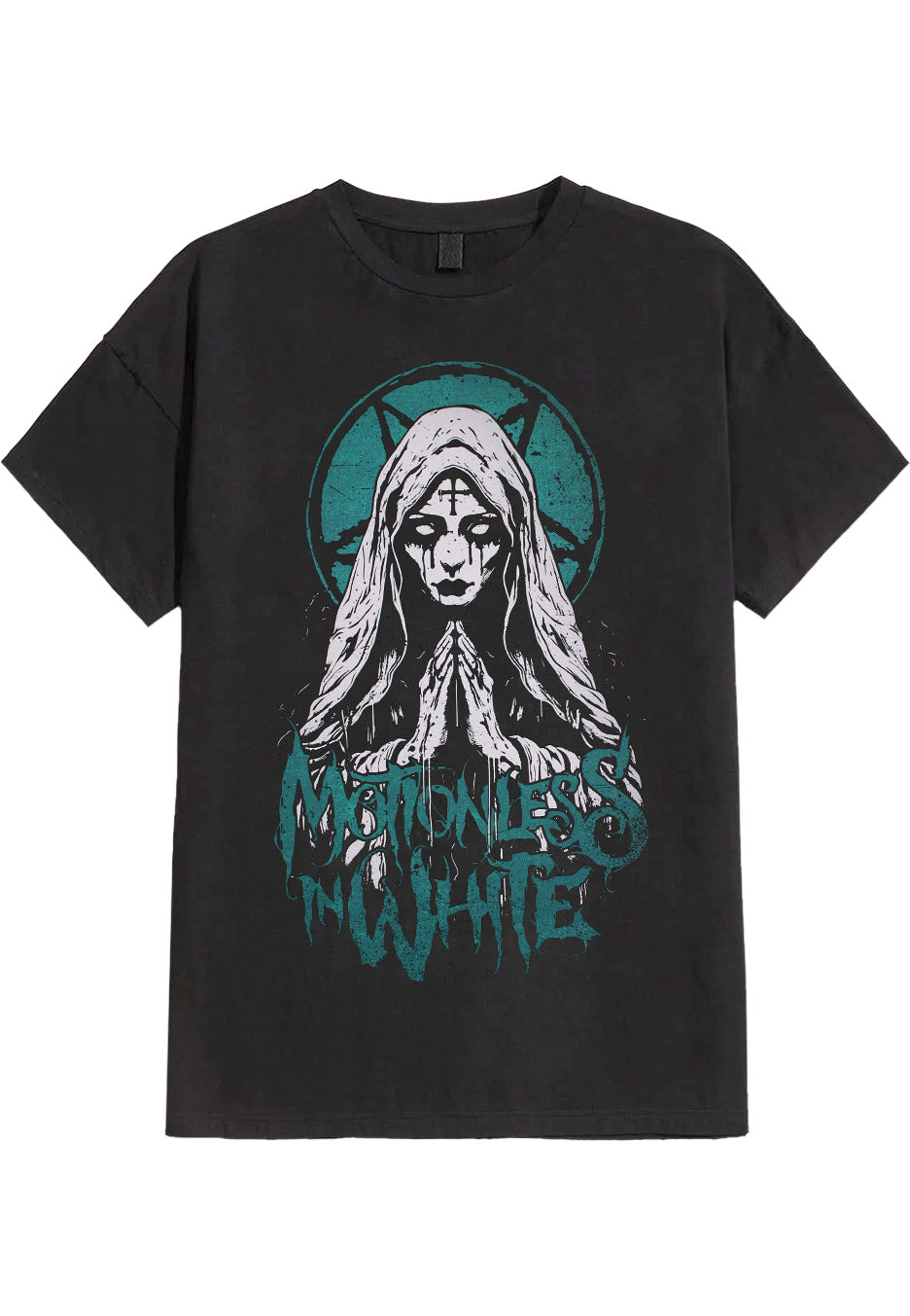 Motionless In White Hollow Points maglietta nera acid washed