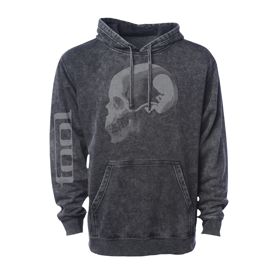 Tool Fetus In Skull Felpa con Cappuccio Mineral Wash Cotone