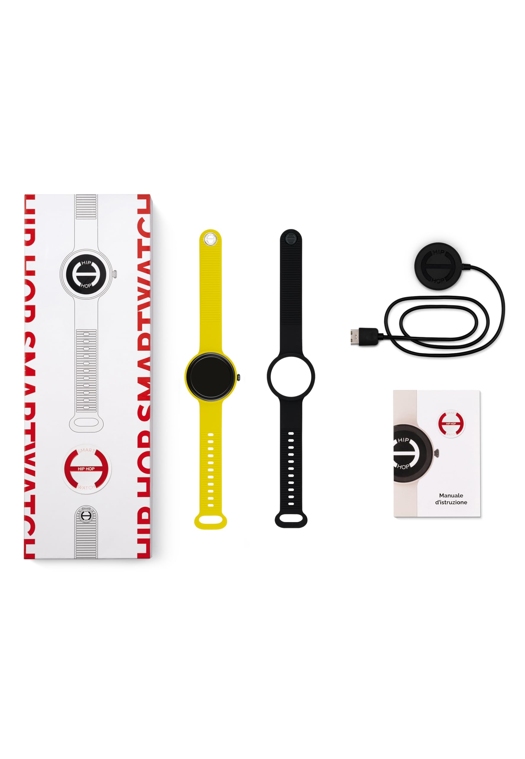 Hip Hop Hero.Next Smartwatch Uomo Giallo Nero 41mm