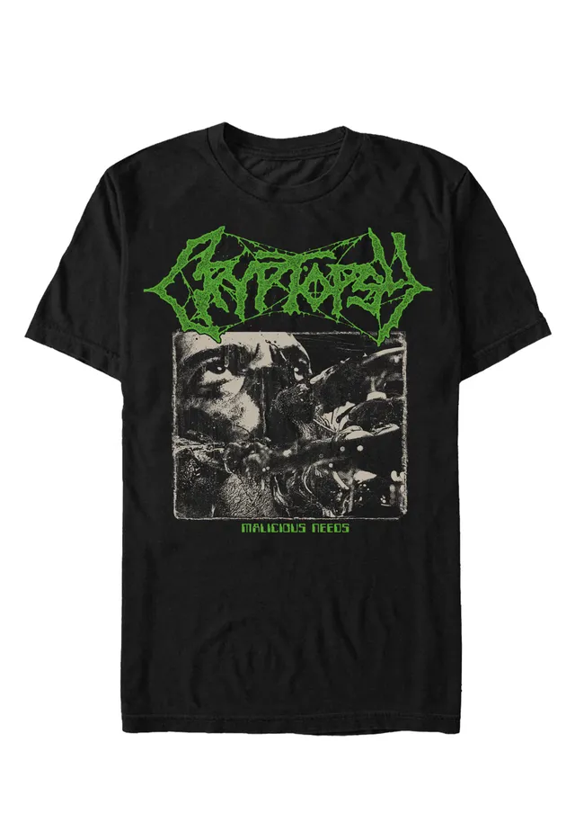 Cryptopsy Malicious & Vile Tour 2026 t-shirt nera