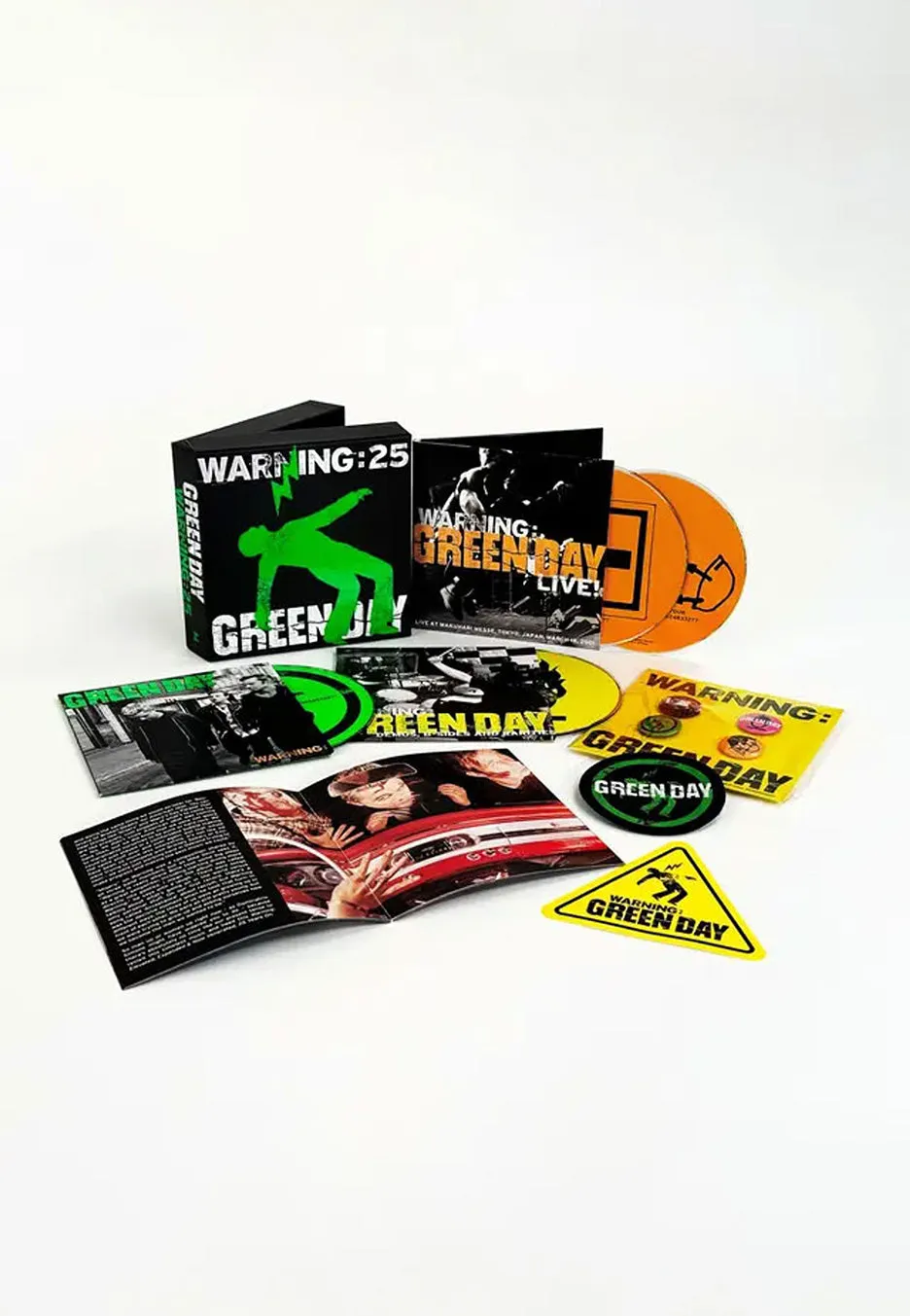 Green Day Warning 25th Anniversary 4 CD boxset punk