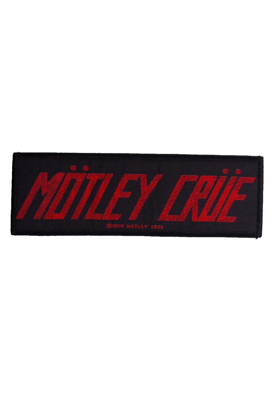 Mötley Crüe Logo Patch toppa nera taglia unica glam metal