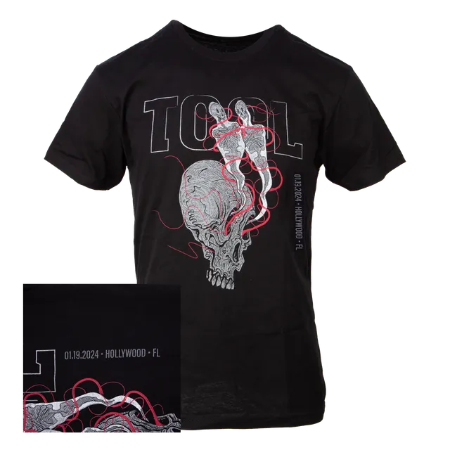 Tool Tour 2024 T-Shirt Hollywood FL Night 2 maglietta taglia L
