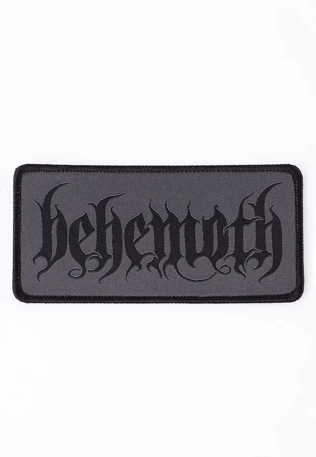 Behemoth Black Logo patch nera onesize