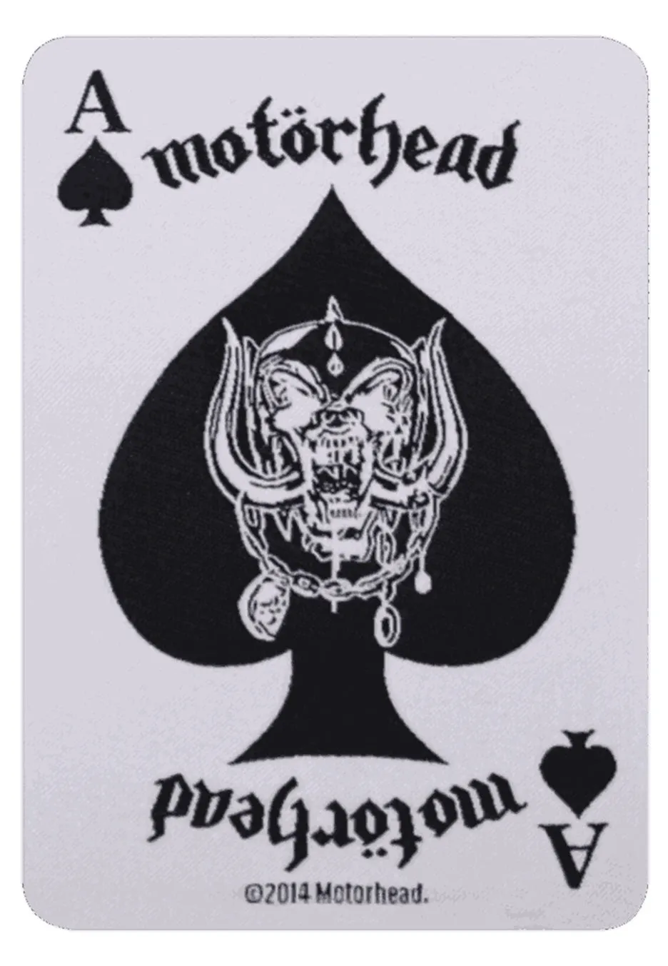 Motörhead Ace Of Spades Card toppa bianca onesize