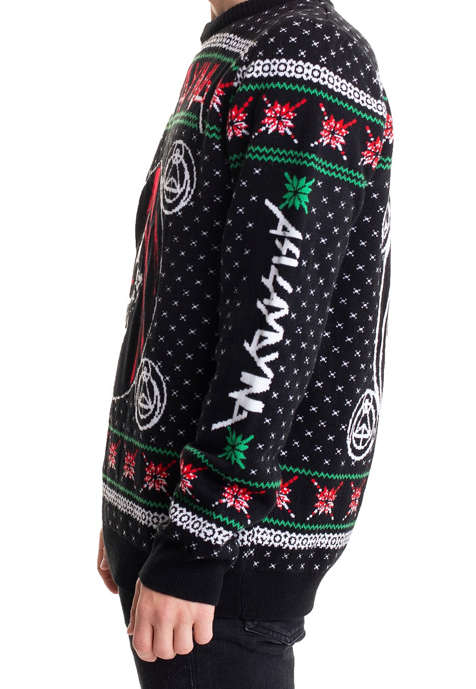 As I Lay Dying Shaped By Fire felpa winter knit nera