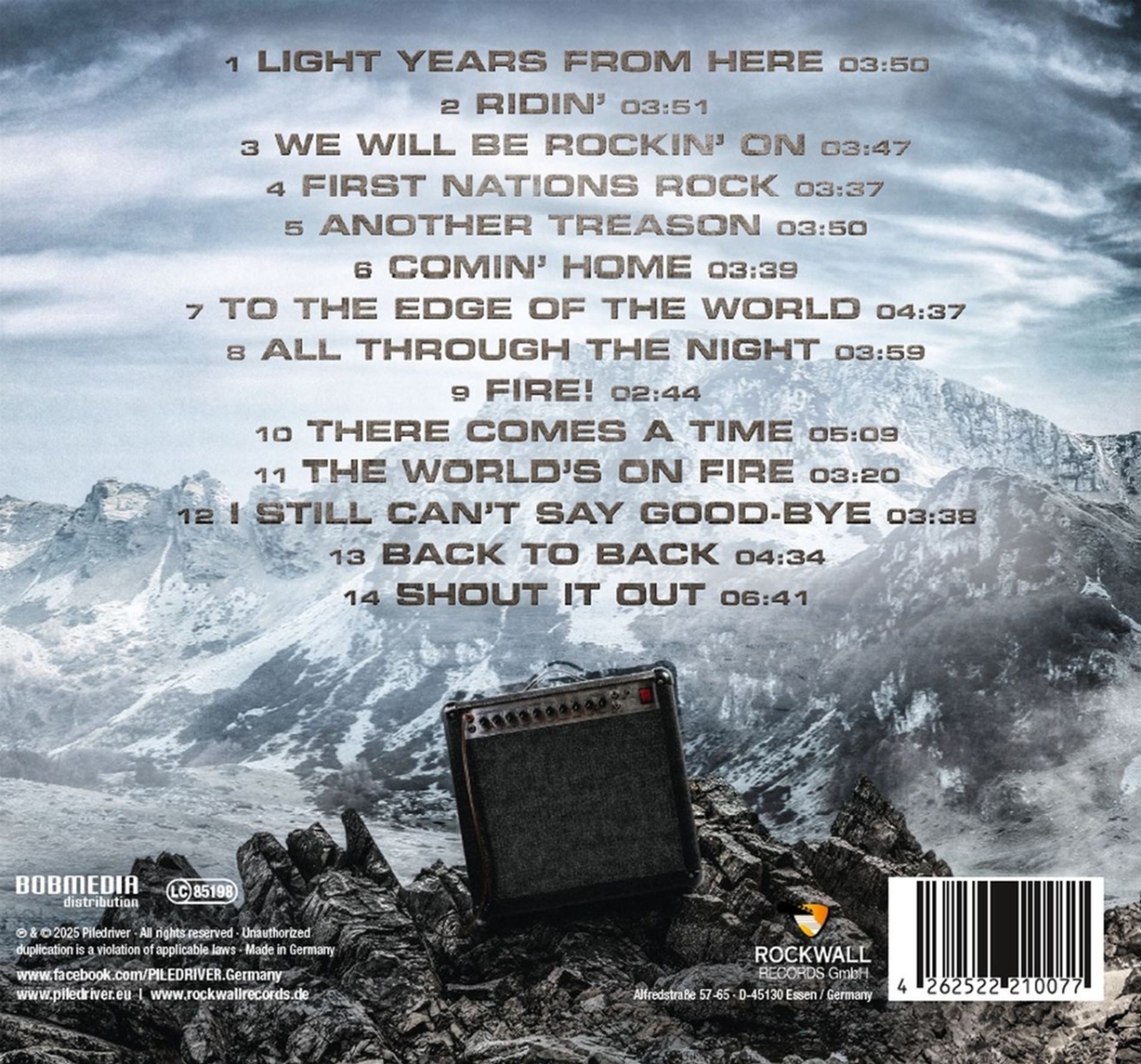 Piledriver First Nations Rock CD digipak firmato 14 brani